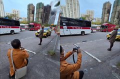 香港宏福苑成焦黑大楼 女摆Pose拍照打卡全网气炸