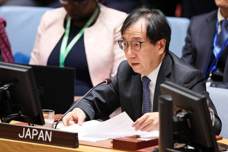 日本常驻联合国代表山崎和之。（法新社资料照）