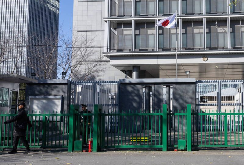 日本驻中国大使馆近日发布了一份安全警示，以因应下周即将到来的「南京大屠杀」纪念日。（欧新社）