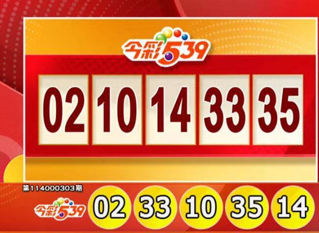 今彩539、39乐合彩开奖号码。（撷取自三立iNEWS《全民i彩券》）