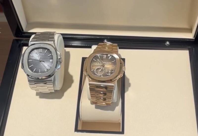 警方查扣的百达翡丽名表。（警方提供）