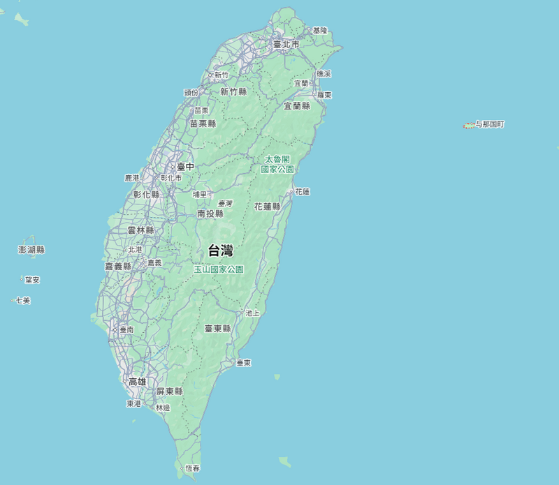 日本最西端的与那国岛距离台湾仅约110公里。（撷取自Goole maps）