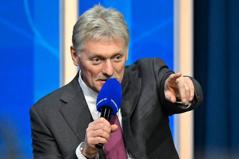 克里姆林宫发言人佩斯科夫指出，由于乌克兰以无人机攻击总统官邸，俄国的谈判立场将因此更强硬。（法新社资料照）