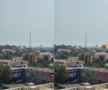 飞弹击中影像曝光!巴林美第5舰队海军基地遭攻击