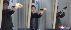闭眼扣扳机!北韩释出金主爱开枪照 专家:正塑造接班领袖
