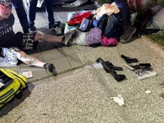 男子疑毒驾被搜出3把枪及毒品 检方声押获准