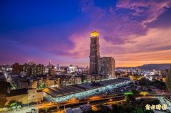 大暑日落 高雄晚霞美景让人赞叹